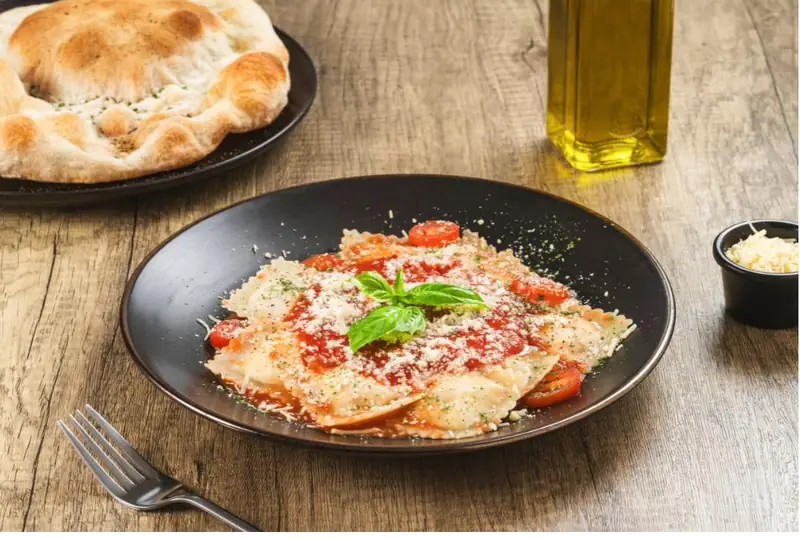 Ravioli mozzarella y pepperoni